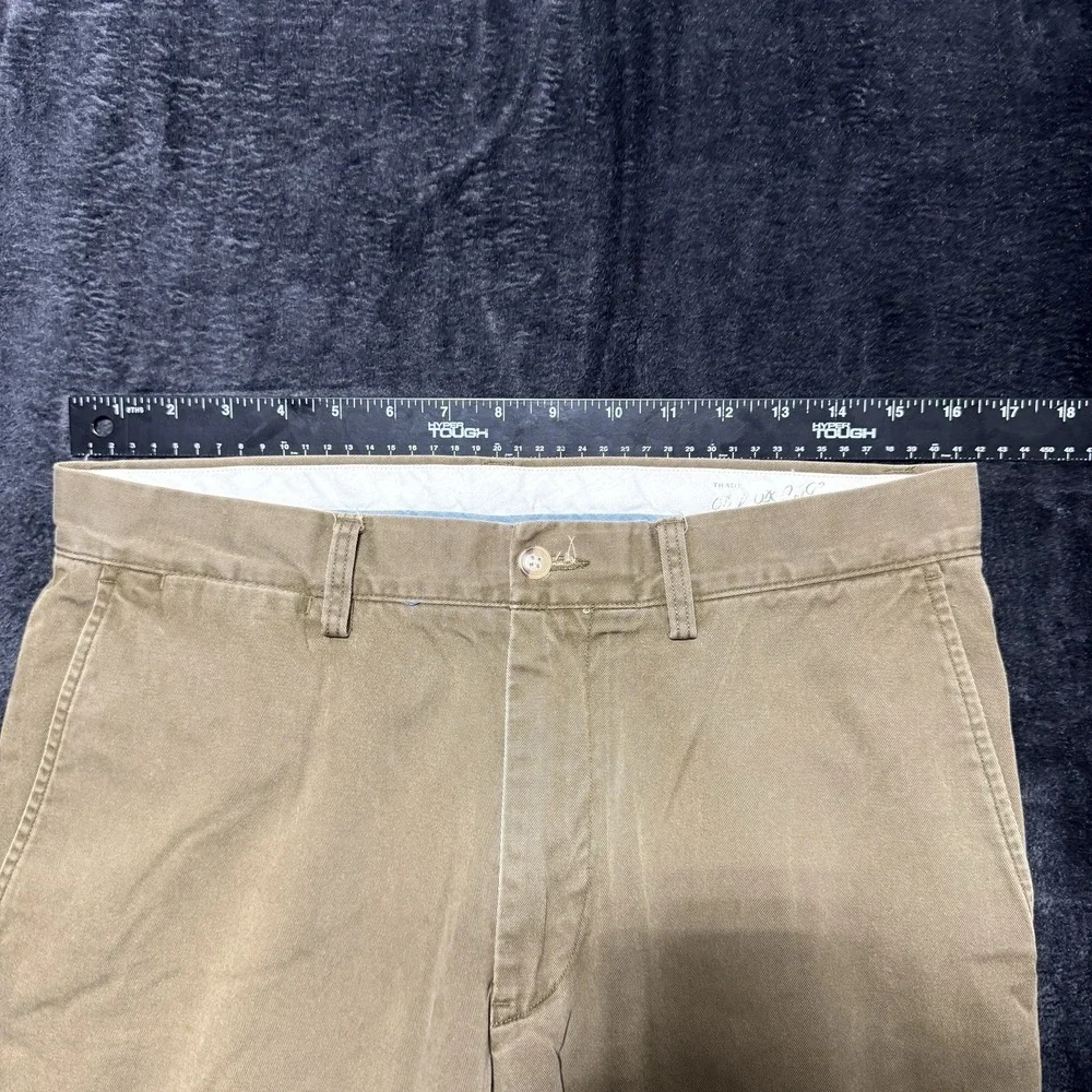 Polo Ralph Lauren Classic Fit Chino Pants Mens 32x32 Actual 33x31 Flat Front Tan